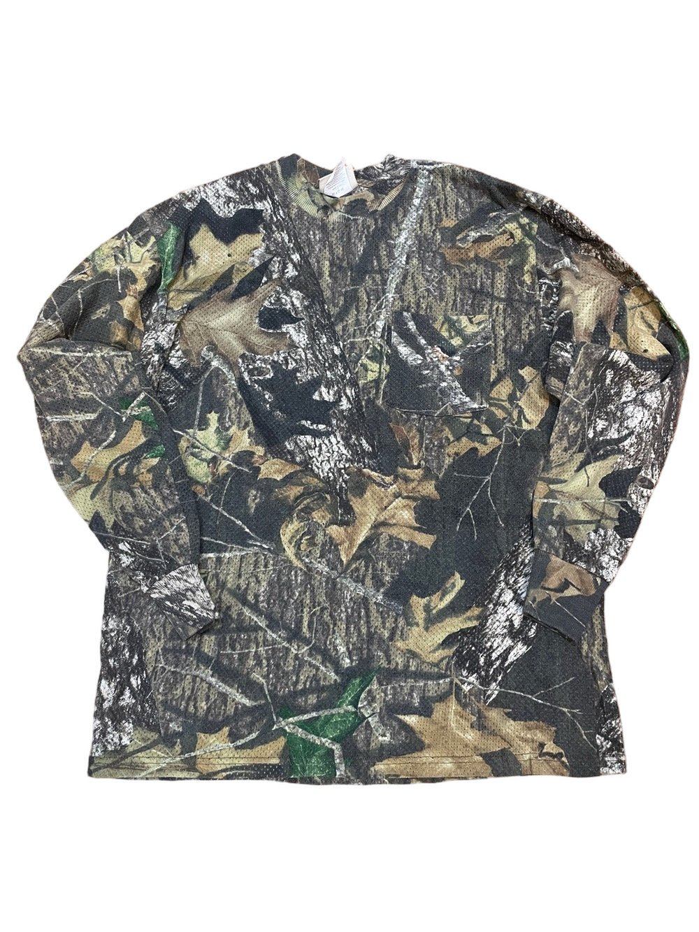 Mossy Oak Men’s Medium Camo Hunting Shirt Mesh Performance Long Sleeve